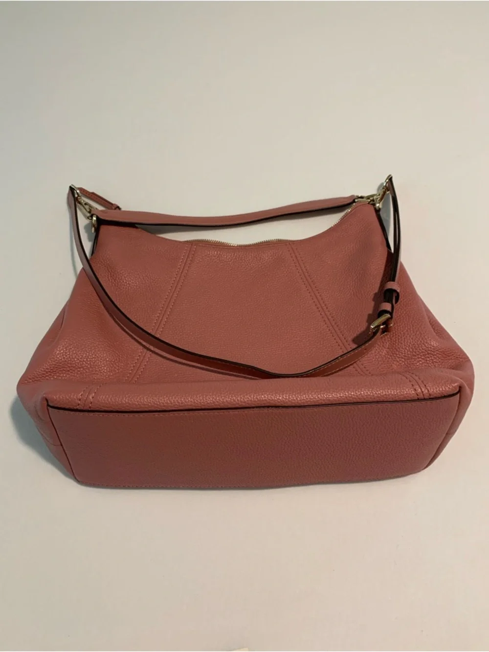 Michael Kors Sienna LG Convertible Shoulder Bag Rose Leather 2 Strap Crossbody